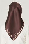 Armine İpek Eşarp Nostalji - 8553-91 Acı Kahve Twill