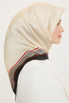 Armine İpek Eşarp Nostalji - 8724-09 Krem Twill