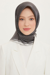 Armine İpek Eşarp Nostalji - 8733-12 Gri Twill