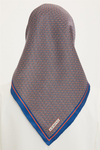 Armine İpek Eşarp Nostalji - 8733-33 Mavi Turuncu Twill