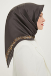 Armine İpek Eşarp Nostalji - 8765-09 Füme Twill