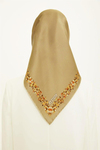 Armine İpek Eşarp Nostalji - 8765-12 Gold Twill