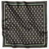 Armine İpek Eşarp Nostalji - 8822-35 Siyah Yeşil Twill