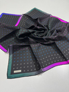 Armine İpek Eşarp Nostalji - 8936-53 Siyah Mor Twill