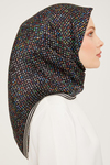 Armine İpek Eşarp Nostalji - 9013-09 Siyah Twill
