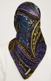 Armine İpek Eşarp Nostalji - 9037-52 Yağ Yeşili Mor Twill