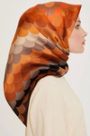 Armine İpek Eşarp Nostalji - 9212-33 Siyah Bakır Twill