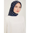 Belli İpek Eşarp - 4006-03 Lacivert Twill