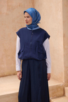 Belli İpek Eşarp - 4113-86 Mavi