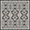 Belli İpek Eşarp - 4304-06 Siyah Gri Twill
