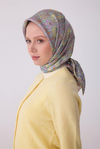 Belli İpek Eşarp - 4314-80 Açık Mavi Twill