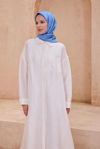 Belli Twill İpek Eşarp - 4104-54 Mavi