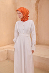 Belli Twill İpek Eşarp - 4113-81 Turuncu