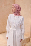 Belli Twill İpek Eşarp - 4117-05 Pudra