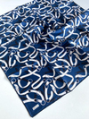 Belli Twill İpek Eşarp - 4125-09 Lacivert