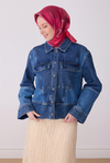 Belli Twill İpek Eşarp - 4306-30 Pembe