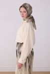 Belli Twill İpek Eşarp - 4306-36 Yeşil
