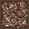 Belli Twill İpek Eşarp - 4330-51 Acı Kahve