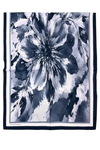 Benetton Desenli Fiore Şal - 1043 - Lacivert