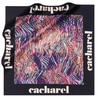 Cacharel İpek Eşarp Twill - 8628313-921 Lacivert Mor