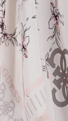 Guess Pamuk İpek Monogram Şal - 5736 - Ekru Pudra