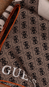 Guess Twill İpek Eşarp - 5727 - Vizon