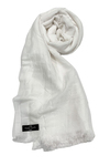 Happy Scarfs Bambu Şal - Beyaz