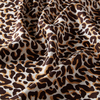 İpekevi Twill İpek Eşarp - Leopar Desenli - Kahve
