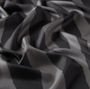 İpekevi Twill İpek Eşarp - Makro Zebra Desenli - Füme