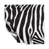İpekevi Twill İpek Eşarp - Makro Zebra Desenli - Siyah Beyaz