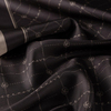 İpekevi Twill İpek Eşarp - Monogram - Acı Kahve Taş