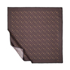 İpekevi Twill İpek Eşarp - Monogram - Kahve Gold