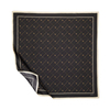 İpekevi Twill İpek Eşarp - Monogram - Siyah Gold