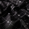 İpekevi Twill İpek Eşarp - Monogram - Siyah Beyaz