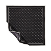 İpekevi Twill İpek Eşarp - Monogram - Siyah Beyaz