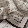 İpekevi Twill İpek Eşarp - Monogram - Taş