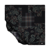 İpekevi Twill İpek Eşarp - Patchwork Desenli - Antrasit