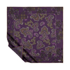 İpekevi Twill İpek Eşarp - Patchwork Desenli - Mor Menekşe