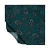 İpekevi Twill İpek Eşarp - Patchwork Desenli - Orman Yeşili