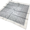 İpekevi Twill İpek Eşarp - Qufi Pattern - Gümüş