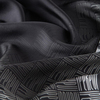 İpekevi Twill İpek Eşarp - Qufi Pattern - Siyah Beyaz