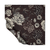 İpekevi Twill İpek Eşarp - Rosa Desenli - Füme