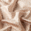 İpekevi Twill İpek Eşarp - Typo Monogram - Koyu Krem