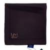 Levidor Şeritli Düz Twill İpek Eşarp - Koyu Mürdüm