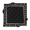 Pierre Cardin İpek Eşarp - 8940438-911 Siyah Beyaz Twill