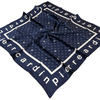 Pierre Cardin İpek Eşarp - 8940438-921 Lacivert Beyaz Twill