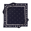 Pierre Cardin İpek Eşarp - 8940438-921 Lacivert Beyaz Twill