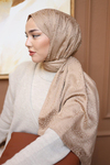 Silk Home Deluxe Şal - 40003  Bej