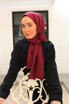 Silk Home Deluxe Şal - 40005-20 Bordo