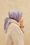 Silk Home Düz Shiny Eşarp - Lila